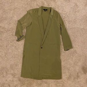 H&M olive GREEN jacket blazer coat SIZE 10